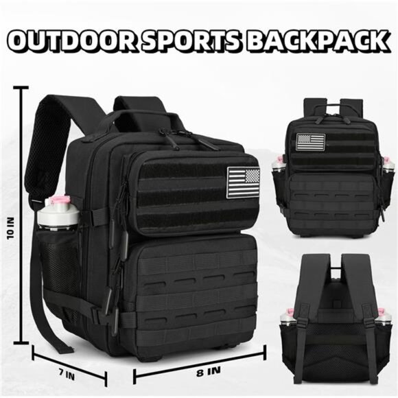 9L Mini Tactical Backpack for Men and Women Tactical Backpack Small for Hiking - Picture 4 of 7